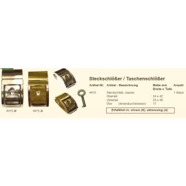 Joti Steckschloß # 4415 Altmessing