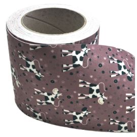Microfaser Bezugsstoff Breite ca 11,5 cm 0,7 mm Kühe  Rolle=