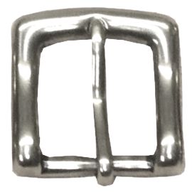Gürtelschnalle massiv Messing Farbe Silber 20 mm Art. 704-20