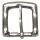 Gürtelschnalle massiv Messing Farbe Silber 20 mm Art. 704-20