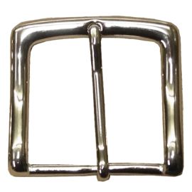 Gürtelschnalle massiv Messing Farbe Silber 50 mm Art. 704-50