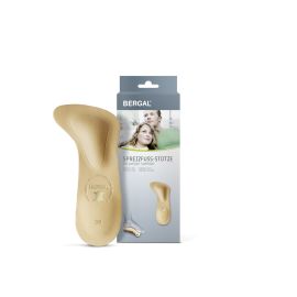 BERGAL Spreizfuß-Stütze Aus Echtem Leder – Mit Rema Einlagenbeutel Für Schmerzlinderung (Gr. 38, Beige)