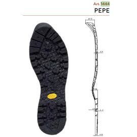 Vibram Flachsohle Art. 1444 schw Gr. 6 - 11,5