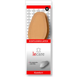 Lecare Leder/Latex 1/1 Einlegesohle Gr. 36-46
