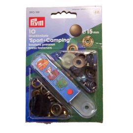 Prym Druckkn. 390 199 altmessing, Karte á 10 St.