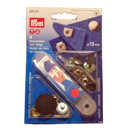 Prym Hosenhaken 265 811,Karte á 4 St.