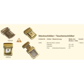 Joti Steckschloß # 4400 Nicke/Altmessing